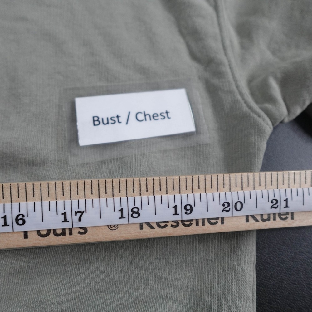 Divided Womens Sweatshirt Large Green Cropped Boxy Casual Everyday Athleisure - Picture 9 of 11